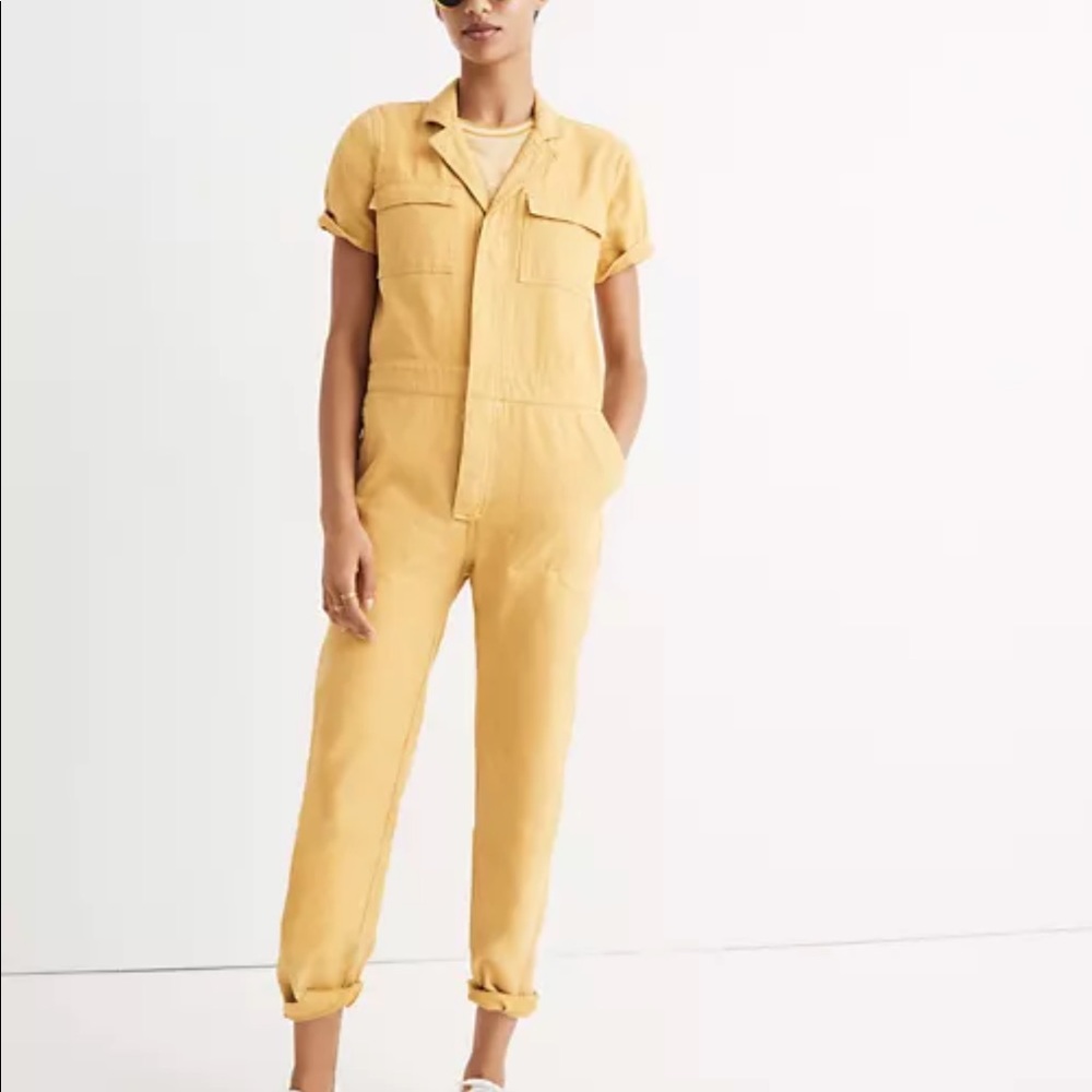 Madewell short-sleeve coverall jumpsuit